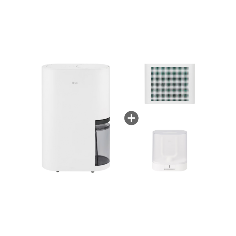 LG 휘센 오브제컬렉션 제습기 + 공기청정키트(화이트) + 건조케이스 세트 18L(22평형)